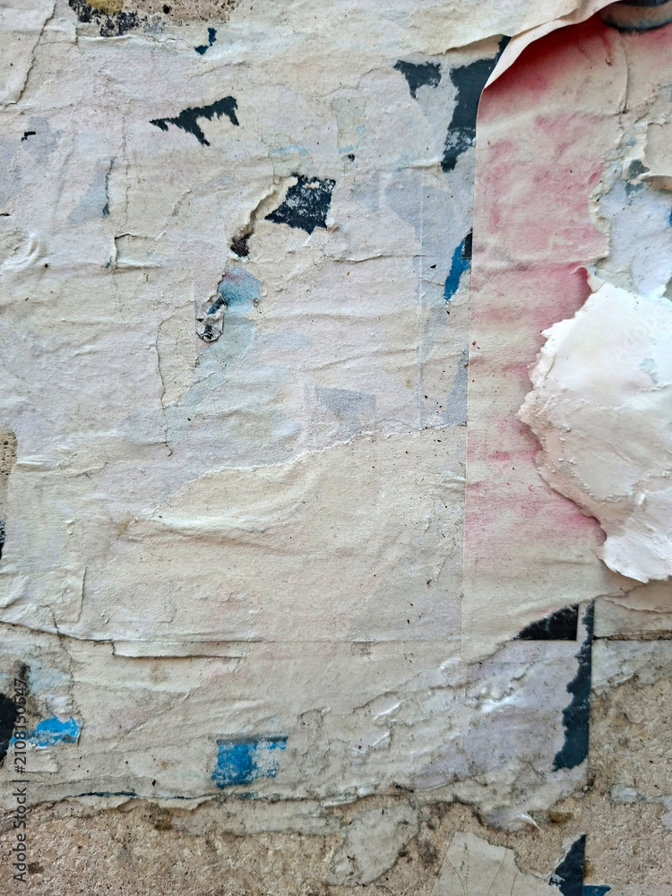 Obraz premium Torn and ripped urban paper poster background