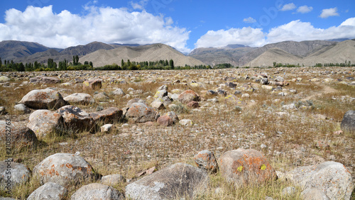 Schilderij op canvas Cholpon Ata scenery, Issyk Kul, Kyrgyzstan