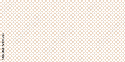 Seamless pattern with beige polka dot background. Modern illustration