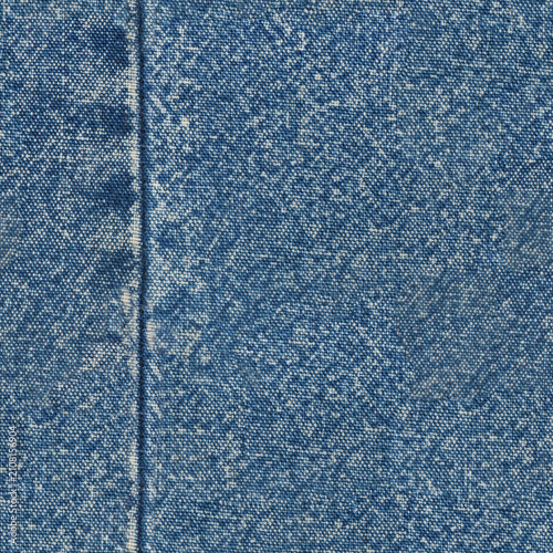 Seamless Denim fabric with seams, denim jacket, denim pants, for background or fabric sample sale.