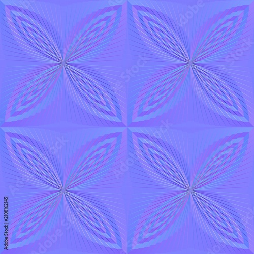 Фотография Geometric Floral Burst Seamless Normal Map
