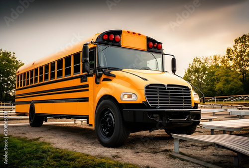 Classic yellow school bus p...
