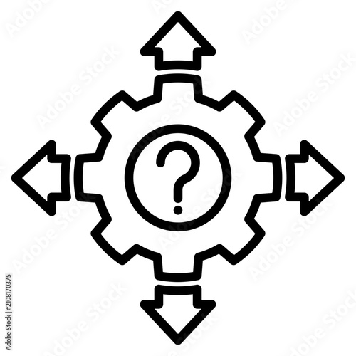 фотографія Uncertainty Icon Element For Design