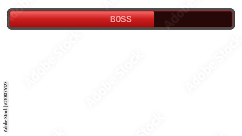 Картината върху платно Vehicle fuel gauge bar for driving games