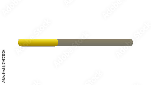 Fotografie Progress bar with blinking cursor at fill edge