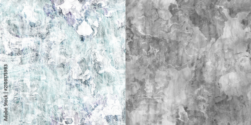 Naklejka premium Distressed Abstract Texture and Grayscale Map