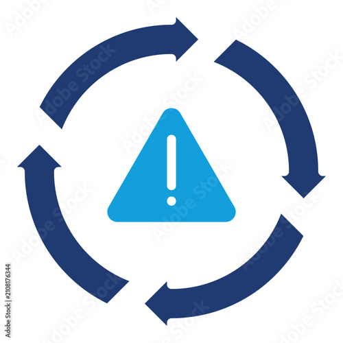 Fotografía Stagnation Icon Element For Design