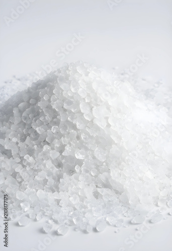 Pile of coarse sea salt cry...