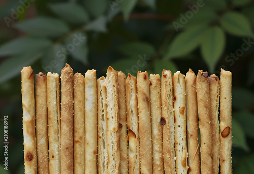 Crispy golden brown breadst...