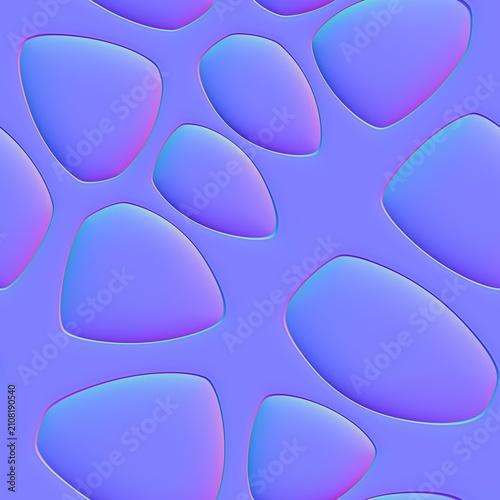 Bild auf Leinwand Soft Beveled Architectural Panels Normal Map