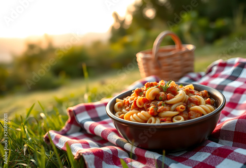 Pasta with tomato sauce in ...