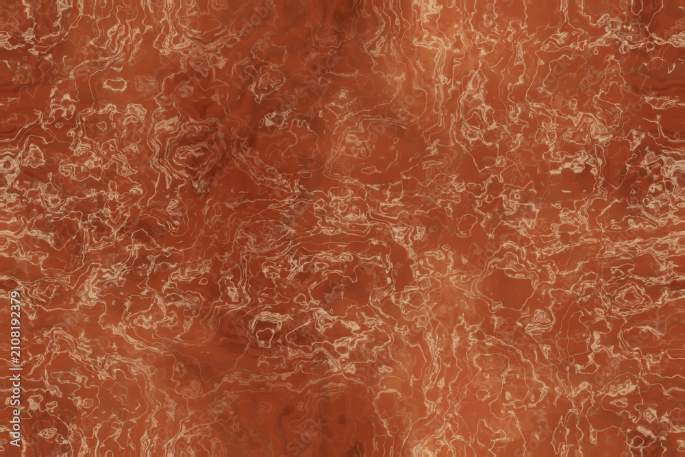 Fototapeta premium Terracotta breccia marble seamless texture — rich earthy strata stone