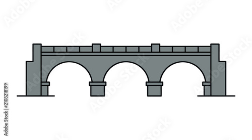 Simple Arch Bridge Illustration