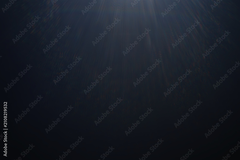 Obraz premium Light effect on black background, light from rays, light gradient on black, blurred background