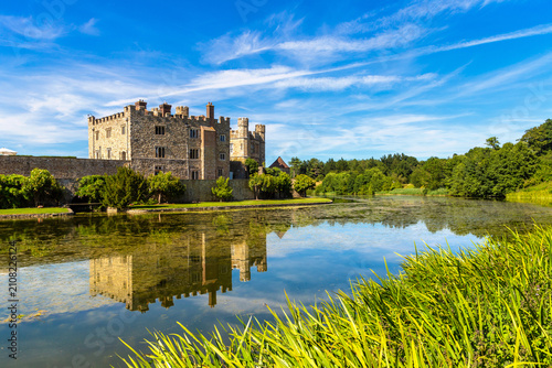Medieval Leeds Castle in Maidstone, Kent, England, UK