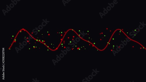Futuristic Rainbow Prism Nature Animal Spirits Background Loop for Video