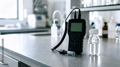 portable multiparameter water quality testing meter with digital display for environmental analysis laboratory research drinking water inspection and scientific field measurement