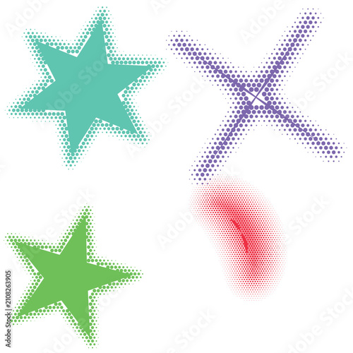 Colorful Geometric Lighting Effect with Background