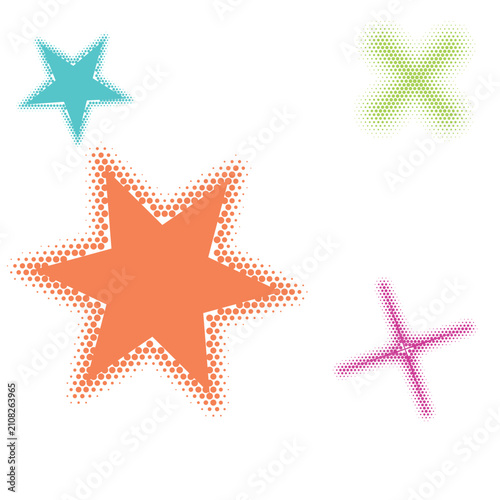 Colorful Geometric Lighting Effect with Background