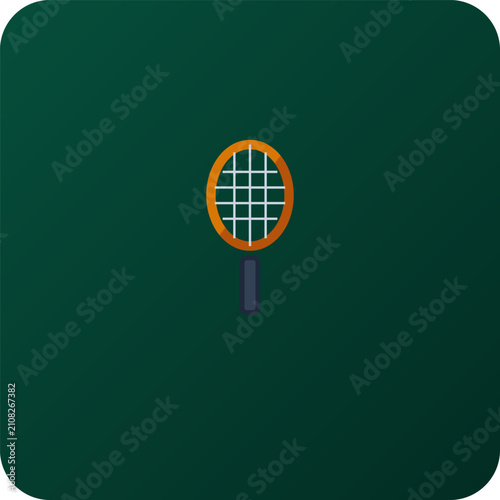 Tennis sport icons set bundle with rackets, balls, and court elements