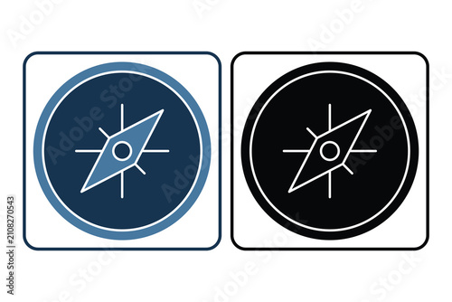 Map icon. icon related to Camping and outdoor. suitable for graphic resources. solid icon style