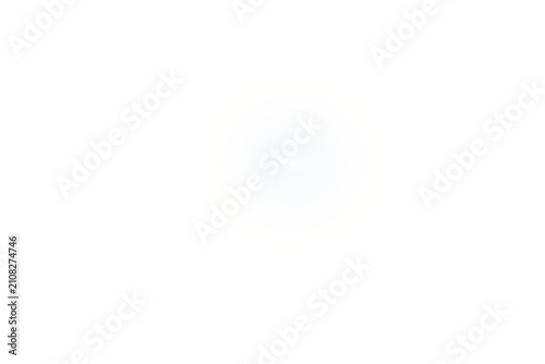 Large white circular glow with pale golden rings isolated on transparent background