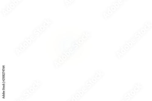 Small white circular glow with golden rings isolated on transparent background