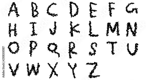 Quadro su tela alphabet, A B C D E F G H I J K L M N O P Q R S T U V W X Y Z png, the English alphabet displayed in uppercase letters