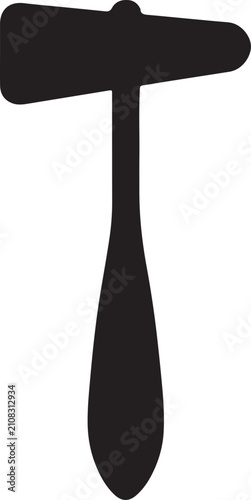 Photos A professional medical reflex hammer illustration used by doctors for neurologic