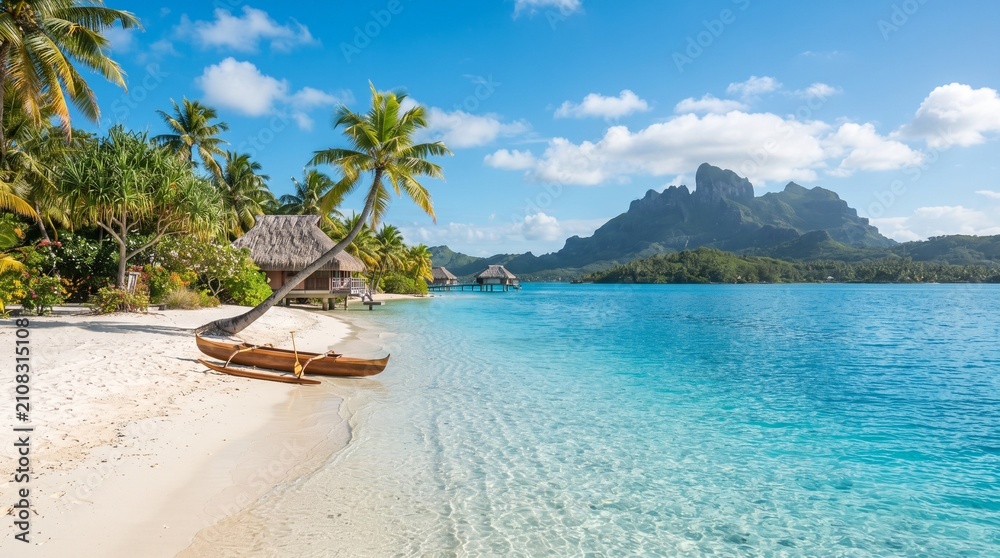 Fototapeta premium boat on the beach