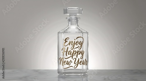 Luxury Amber Glass Bottle on Golden Futuristic Pedestal in Cinematic Canyon.21