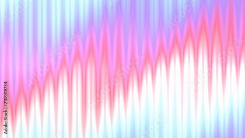 Abstract digital art background with smooth blue, pink, and purple gradient vertical ripple waves and luminous glass effect for futuristic design