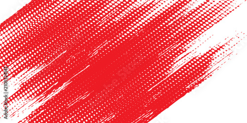 Hand painted watercolor brush stroke abstract red background