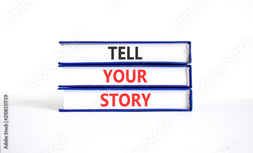 Obraz na płótnie Tell your story symbol