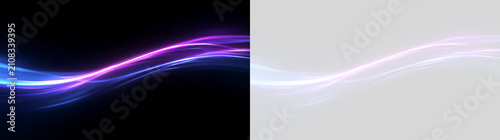 Foto Abstract glowing neon light wave