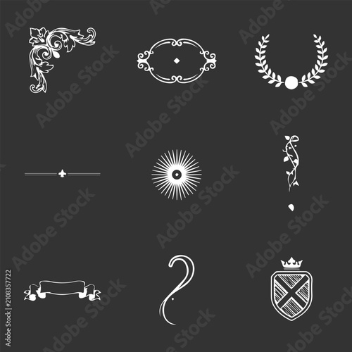 Ornamnets Element Icon New Design