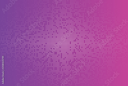 Obraz na płótnie Gradient dot pattern background vibrant purple to pink halftone texture for mode