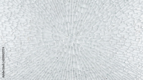 Bild auf Leinwand Geometric smashed glass web texture background