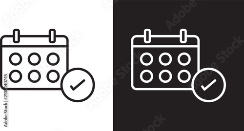 Obraz na płótnie Schedule icon