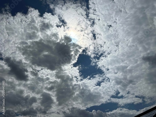 Photography blue sky with clouds