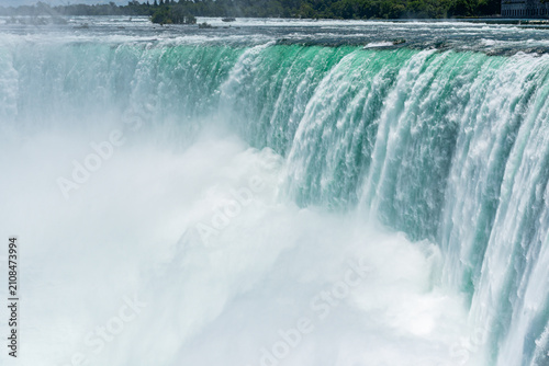 Powerful Water Cascading over Horseshoe Falls
