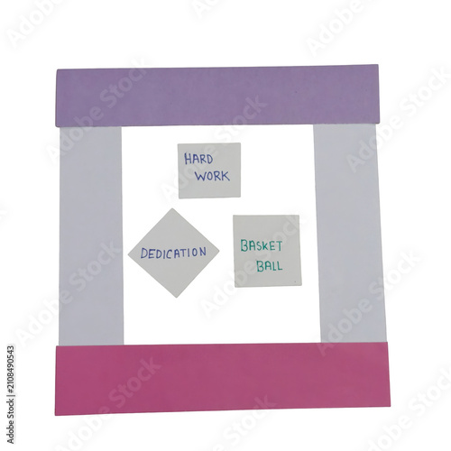 Canvas Print Stamps collection with text space vector illustration, Paper ribbon , comment ba