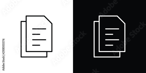 Photography Duplicate icon line logos series