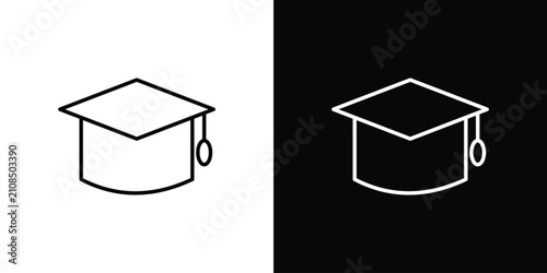 Foto Education icon line logos series