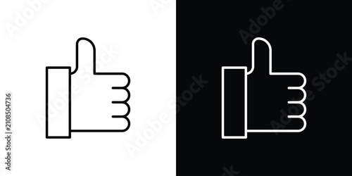 Foto Like icon line logos series