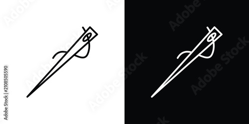 Foto Needle icon line logos series