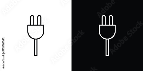 Photos Plug icon line logos series