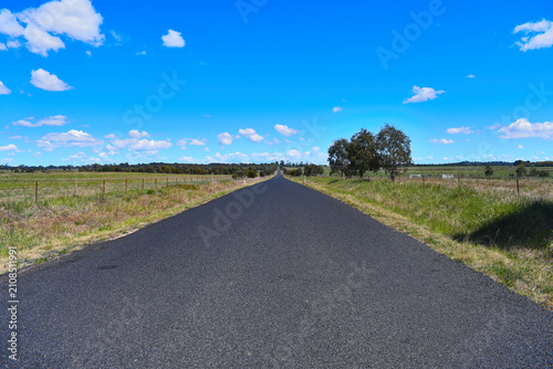 country road in the Australian countryside- Armidale, NSW