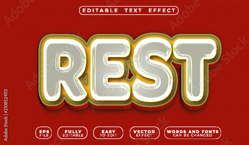 фотографія Rest Relaxation Sleep Peaceful Calm Comfort Recovery Typography Lettering Alpha