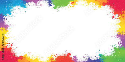 Abstract Colorful Watercolor Background with Vibrant Paint Splashes, Grunge Ink Texture, Artistic Brush Strokes and Vector Illustration Design for Creative Decoration and Modern Artwork